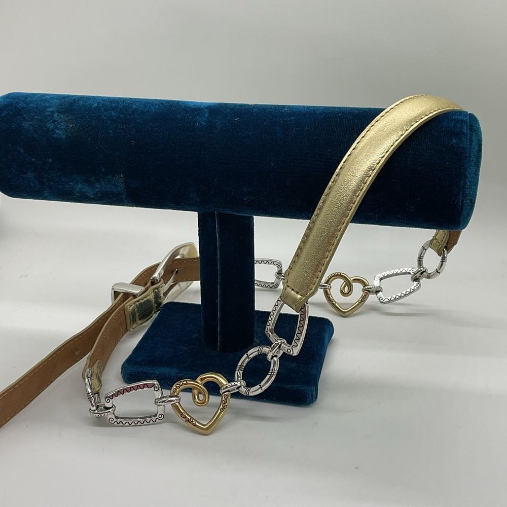 Brighton Gold and Silver Women's Belt - Picture 2 of 7